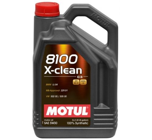Масло моторное MOTUL "8100 X-clean 5W-40", 5л 102051